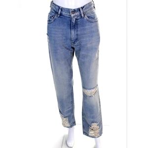 NWT SER.O.YA Maggie Mid Rise Vintage Straight Jeans Salinas iz 25 Retail 275.00